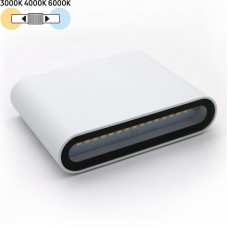 Φωτιστικό Απλίκα LED 6W 230V 350Lm CCT Αλουμινίου Λευκό IP54 3-8960